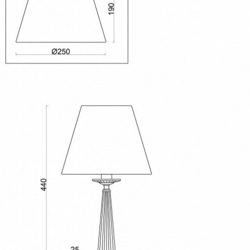 Настольная лампа Freya Osborn FR2027TL-01BS