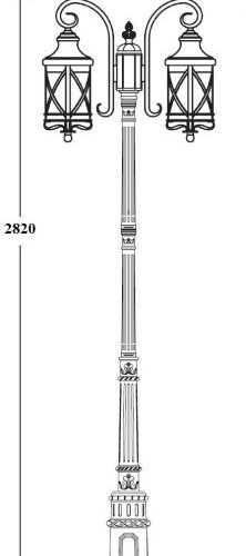 Наземный фонарь Oasis_Light LUCERNA 84810A/18/Е7 Gb
