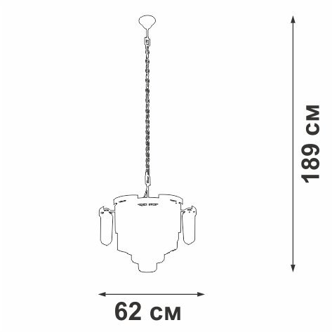 Подвесная люстра  V58370-8/13