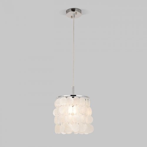 Подвесной светильник Eurosvet Sandra 60185/1 хром/перлаиутр