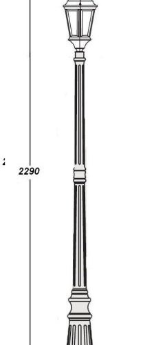 Наземный фонарь Oasis Light ASTORIA 2 91409L Gw