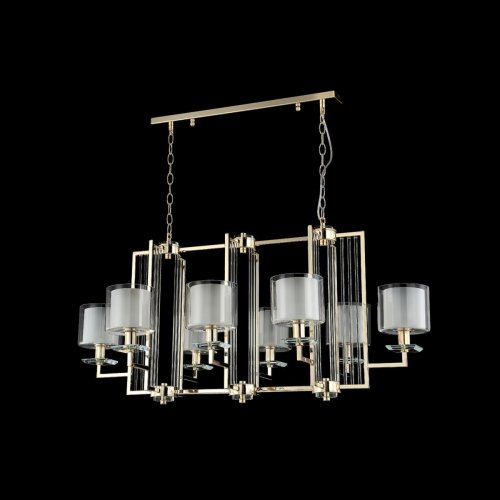 Подвесная люстра Crystal Lux Nicolas SP8 L1000 Gold/White Подвесная люстра Crystal Lux Nicolas SP8 L1000 Gold/White
