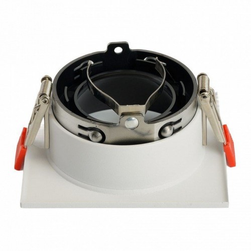 Светильник встраиваемый Feron DL3112 потолочный MR16 G5.3 белый + черный хром 51405