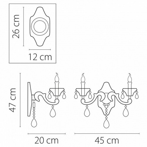 Бра Osgona Ampollo 786622
