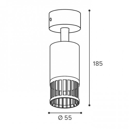 Накладной светильник Wolta PORTA WSL-GU10/19B-1