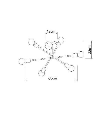 Потолочная люстра Arte Lamp Alastor A5435PL-6WH