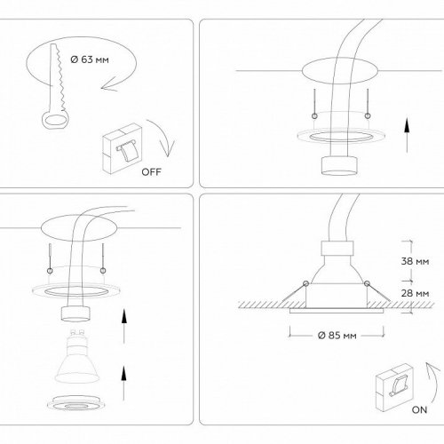 Встраиваемый светильник Ambrella light Techno Spot IP Protect TN1151 Встраиваемый светильник Ambrella light Techno Spot IP Protect TN1151