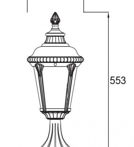 Наземный фонарь Oasis Light 79754S Bl