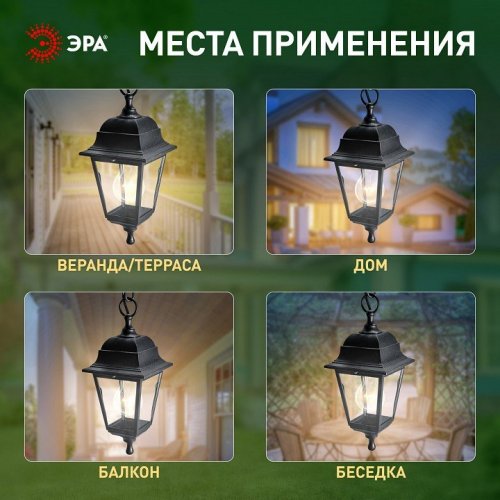 Подвесной светильник Эра  НСУ 04-60-001 черный