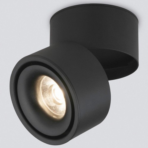 Накладной светодиодный светильник Elektrostandard Klips DLR031 15W 3000K черный матовый a063937