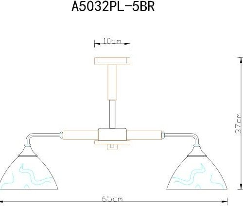 Потолочная люстра Arte Lamp Matthew A5032PL-5BR