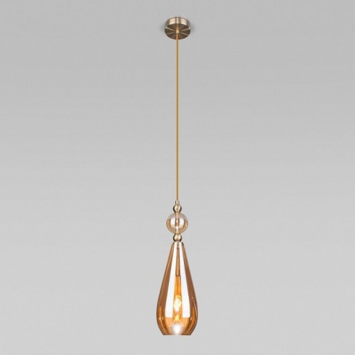 Подвесной светильник Eurosvet Ilario 50202/1 янтарный