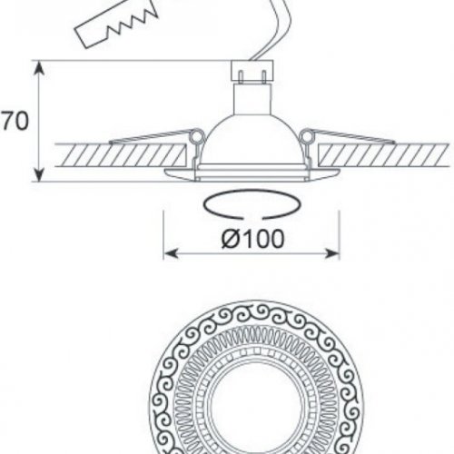 Точечный светильник Donolux N1582 N1583-Gold Точечный светильник Donolux N1582 N1583-Gold
