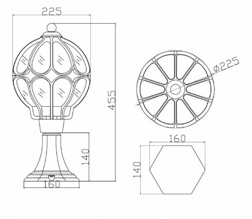 Ландшафтный светильник Maytoni Via O024FL-01G Ландшафтный светильник Maytoni Via O024FL-01G