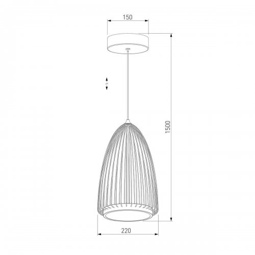 Подвесной светодиодный светильник Eurosvet Comodita 40009/1 LED черный