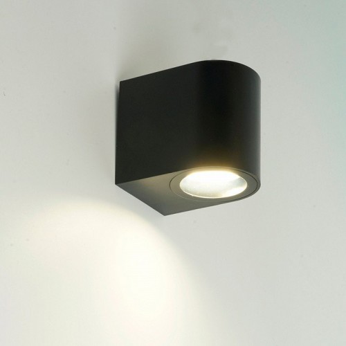 Светильник садово-парковый Feron.ONE DH014-P,на стену, GU10 220-240V, черный пластик 51543