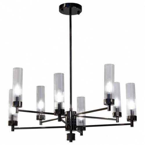Люстра на штанге AM-Group INDIGO INDIGO SP8 PEARL BLACK