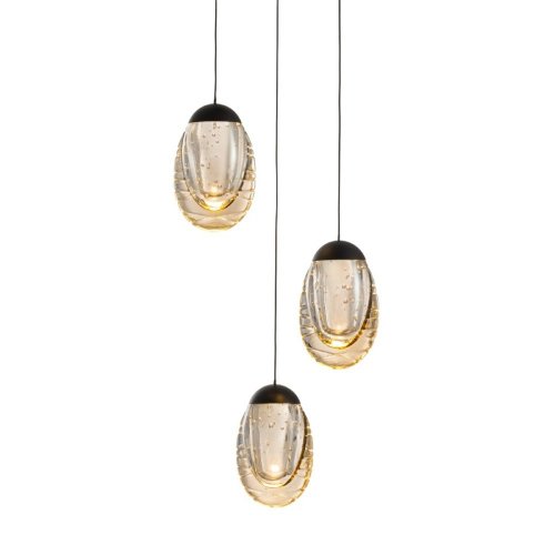 Подвесной светильник MD25090022 MD25090022-3A matt black/champagne Подвесной светильник MD25090022 MD25090022-3A matt black/champagne