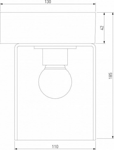 Уличный настенный cветильник Elektrostandard Atrani 35085/D a062520