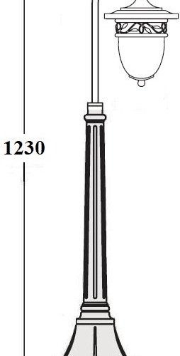 Наземный фонарь Oasis Light KRAKOV 1 L 87207L Gb