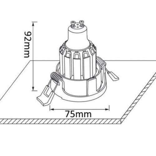 Встраиваемый светильник Crystal Lux CLT 004С1 WH