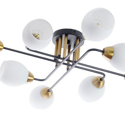 Потолочная люстра Arte Lamp Andrea A8141PL-8BK Потолочная люстра Arte Lamp Andrea A8141PL-8BK