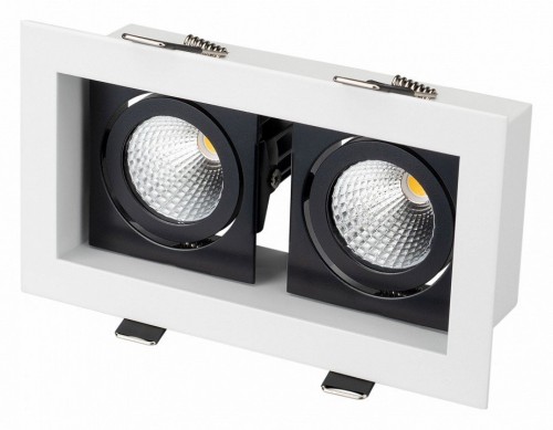 Встраиваемый светильник Arlight Cl-kardan CL-KARDAN-S180x102-2x9W Day (WH-BK, 38 deg) Встраиваемый светильник Arlight Cl-kardan CL-KARDAN-S180x102-2x9W Day (WH-BK, 38 deg)