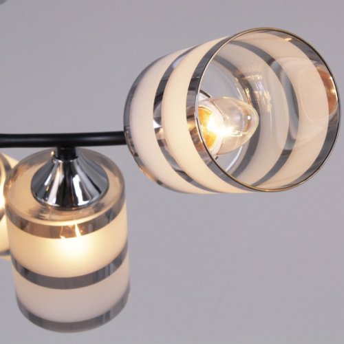 Потолочная люстра  45360-0.3-06 BK+CR