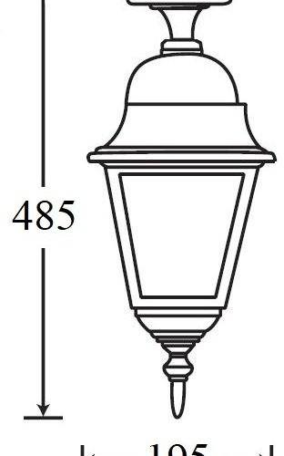 Потолочный светильник уличный Oasis Light QUADRO M 79905MA Bl
