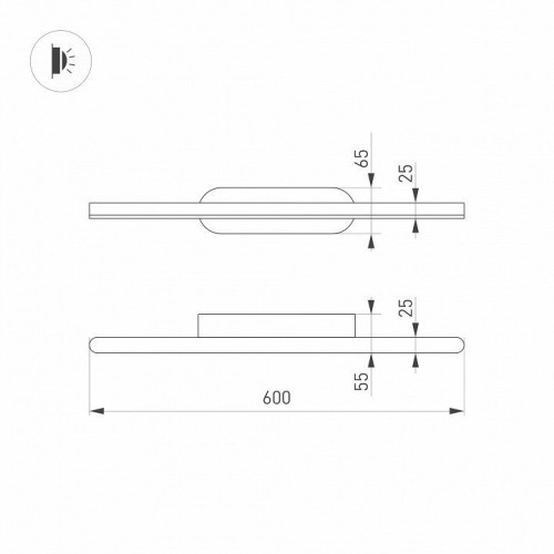 Подсветка для зеркал Arlight SP-Tenero-S600x45-13W Day4000 035321
