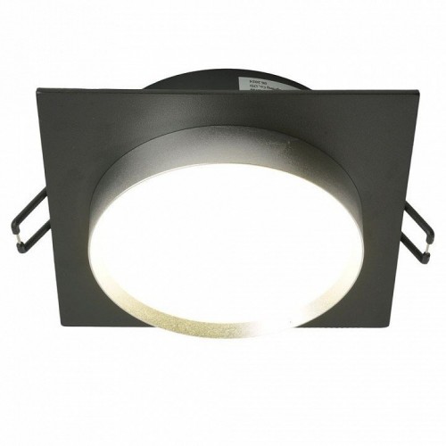 Светильник встраиваемый Feron DL506 потолочный GX53 черный + серебро квадрат 51363