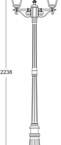 Наземный фонарь Oasis Light QUADRO M 79909MA Bl