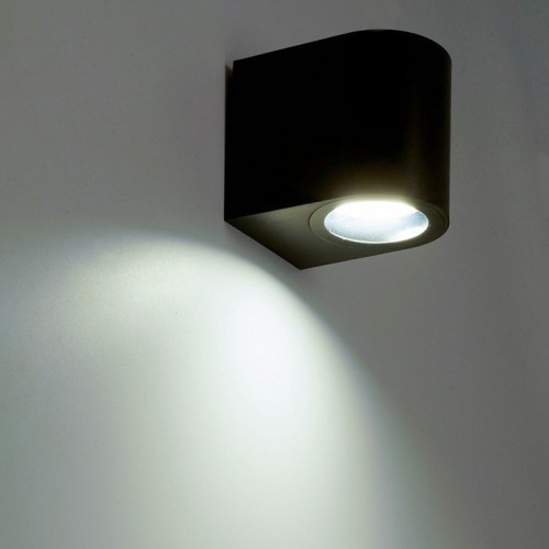 Светильник садово-парковый Feron.ONE DH014-P,на стену, GU10 220-240V, черный пластик 51543