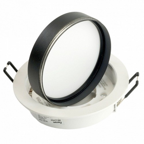 Светильник встраиваемый Feron DL507 потолочный GX53 белый + черный круг 51351