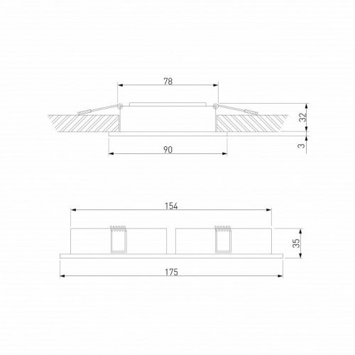 Светильник встраиваемый Elektrostandard a071315