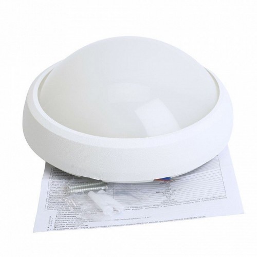 Светильник светодиодный пылевлагозащищённый Feron AL3014 в пластиковом корпусе 12W 6500K IP54 белый 51164 Светильник светодиодный пылевлагозащищённый Feron AL3014 в пластиковом корпусе 12W 6500K IP54 белый 51164