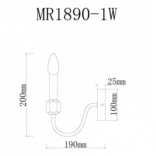 Бра MyFar Lena MR1890-1W