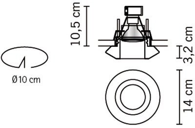 Точечный светильник Faretti D27F5600