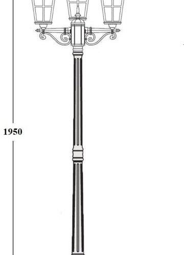Наземный фонарь Oasis Light PORTO 86108B/02 R