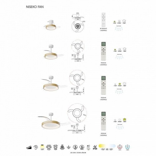 Люстра-вентилятор Mantra NISEKO FAN L 9058
