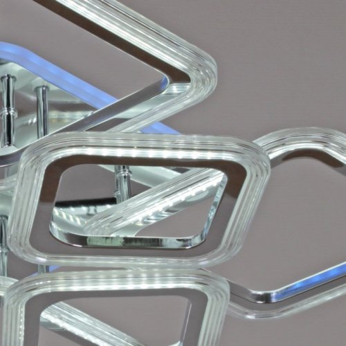 Потолочная светодиодная люстра Reluce 09826-3.3-4+4C CR (RGB) Потолочная светодиодная люстра Reluce 09826-3.3-4+4C CR (RGB)