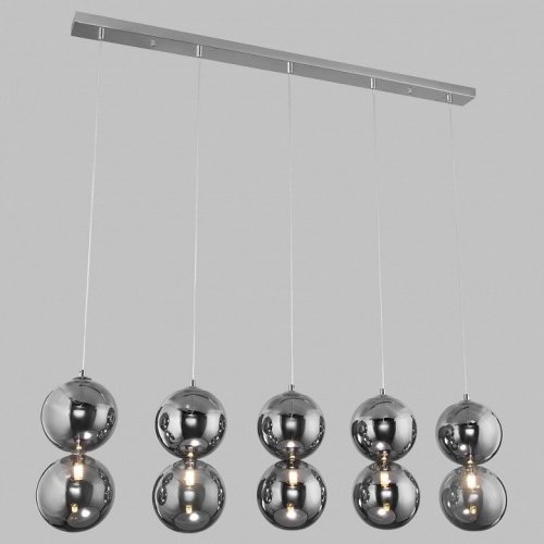 Подвесной светильник Eurosvet Selisa 50092/5 хром/дымчатый Подвесной светильник Eurosvet Selisa 50092/5 хром/дымчатый