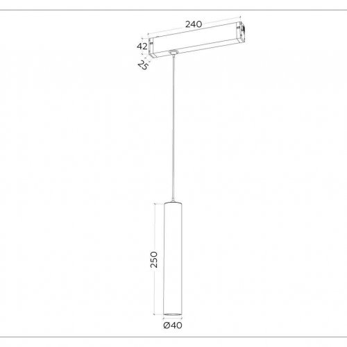 Трековый светодиодный светильник Ambrella Light Track System Magnetic 220V GL1431