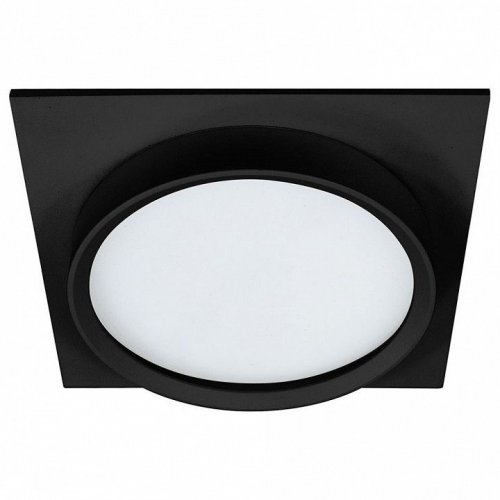 Светильник встраиваемый Feron DL705 потолочный GX70 черный квадрат IP44 51108