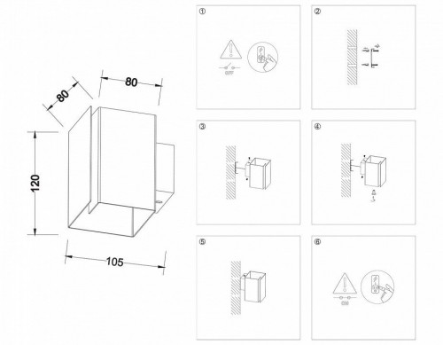 Настенный светильник Ambrella light Techno Spot Techno TN5118