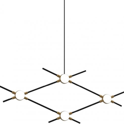 Подвесной светильник DeLight Collection Molecular MD18001067-4A black/gold