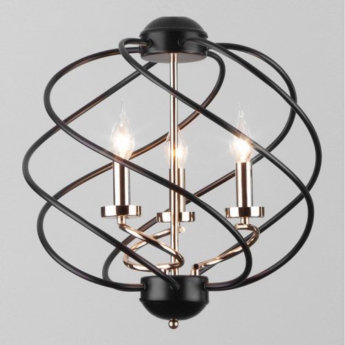 Подвесная люстра Eurosvet Sorrel 60105/3 черный Подвесная люстра Eurosvet Sorrel 60105/3 черный