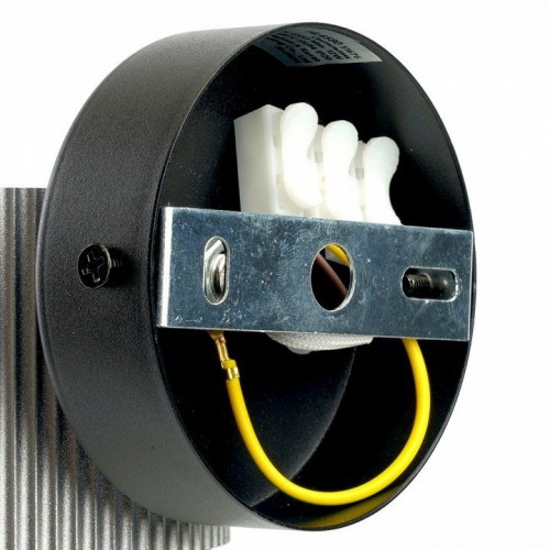 Светильник  настенный Feron HL4580 ARIA 12W, 230V,GX53, серебро + черный IP20