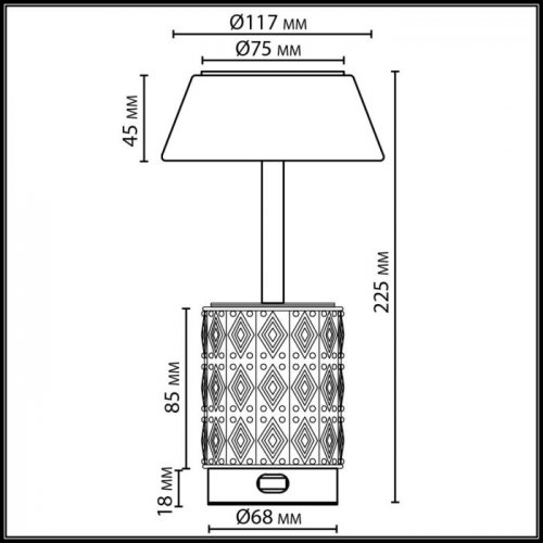 Интерьерная настольная лампа Lulu 5454/6TL Интерьерная настольная лампа Lulu 5454/6TL