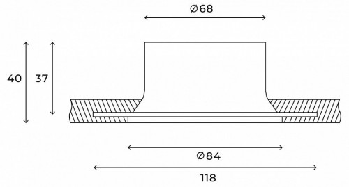Встраиваемый светильник Hesby Lighting Tromso HSBL_0200